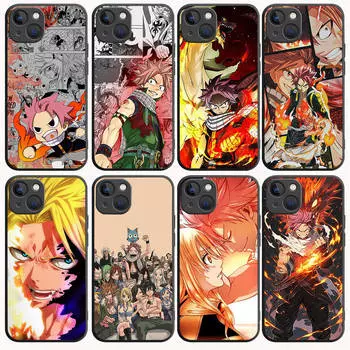 B-39 Fairy Tail Black Case for Redmi 10A 10C 12C 13C 9A 9C 9T A3X Note 10 9 9S 10S iPhone 11 12 13 14 15 16 X XS Pro Max Mini 7 8 Plus XR Xiaomi Poco X3 Pro коричневато-жёлтый