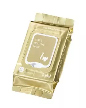 b idol Make Routine Mask R pieces Face Mask for Morning Moisturizing Glossy Serum Materials 245ml/21 Plant-based белый