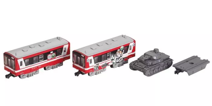 B Train Shorty Kashima Rinkai Railway Type 6000 Girls Panzer Wrapping Car diesel cars Panzer & (2 + IV)