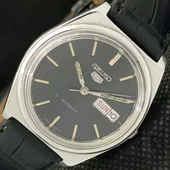 Б/У элегантные мужские часы SEIKO 5 с автоподзаводом из Японии 6309A с оригинальным циферблатом a416123-2 R10621f-a416123