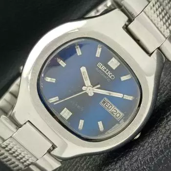 Б/У элегантные мужские часы SEIKO 5 7019A с автоподзаводом, оригинальный японский циферблат a416148-2 R10621f-a416148