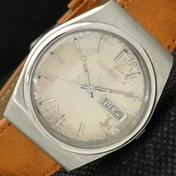 Б/У ЭЛЕГАНТНЫЕ МУЖСКИЕ ЧАСЫ SEIKO 5 6309A ИЗ ЯПОНИИ С АВТОМАТИЧЕСКИМ ОРИГИНАЛЬНЫМ ЦИФЕРБЛАТОМ a416130-2 R10621f-a416130