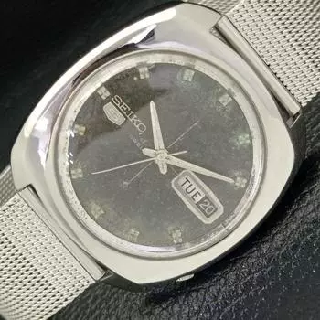 Б/У КЛАССИЧЕСКИЕ МУЖСКИЕ ЧАСЫ SEIKO 5 АВТОМАТИЧЕСКИЕ ЯПОНИЯ 6119B ОРИГИНАЛЬНЫЙ ЦИФЕРБЛАТ a416108-2 R10621f-a416108