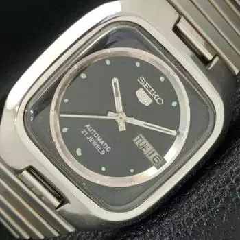 Б/У КЛАССИЧЕСКИЕ МУЖСКИЕ ЧАСЫ SEIKO 5 AUTOMATIC 7005A ИЗ ЯПОНИИ С ОРИГИНАЛЬНЫМ ЦИФЕРБЛАТОМ a416162-2 R10621f-a416162
