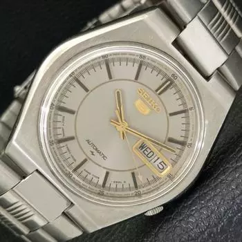 Б/у оригинальные старинные часы SEIKO 5 с автоподзаводом из Японии, мужские, оригинальный циферблат a433470-2 R116-a433470