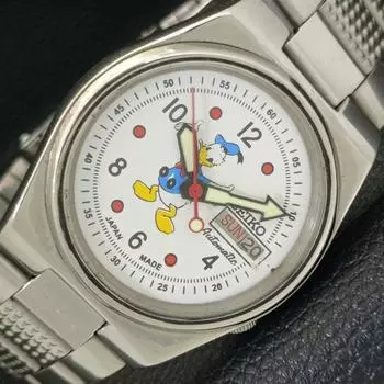 Б/У оригинальные винтажные мужские часы SEIKO AUTOMATIC 7009A из Японии с белым циферблатом a433896-2 R119-a433896