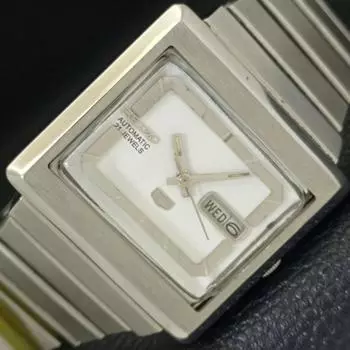 Б/У оригинальные винтажные мужские часы SEIKO 5 с автоподзаводом из Японии с белым циферблатом a434284-2 R120-a434284