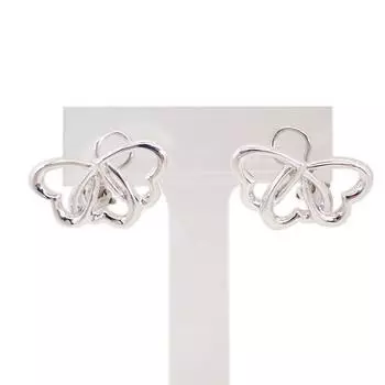 [Б/у] Серьги TIFFANY/Tiffany 925 с тройным сердцем [g344-23]