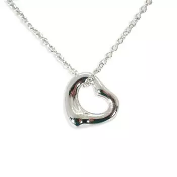 [Б/у] TIFFANY/Tiffany 925 Open Heart Pendant/Necklace/g411-55
