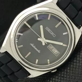 Б/У ВИНТАЖНЫЕ ЧАСЫ SEIKO AUTOMATIC 7009A ЯПОНИЯ МУЖСКИЕ D/D ЧЕРНЫЕ 608i-a316868-2 SKU608i-a316868