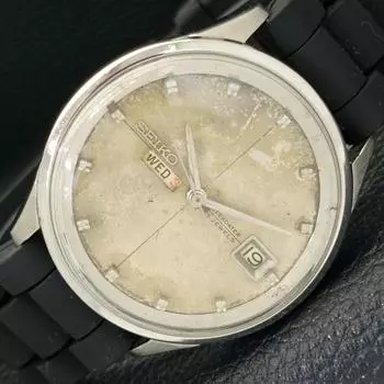 Б/у винтажные автоматические японские мужские часы SEIKO Weekdater с оригинальным циферблатом a433937-2 R119-a433937