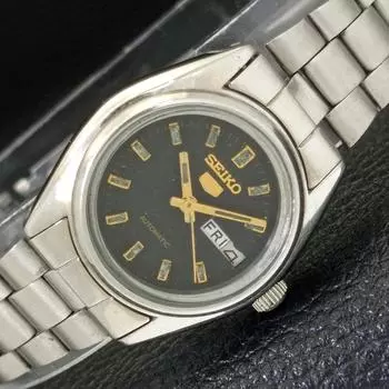 Б/У винтажные часы SEIKO 5 AUTOMATIC 2906A из Японии женские оригинальные часы с циферблатом a433729-2 R118-a433729