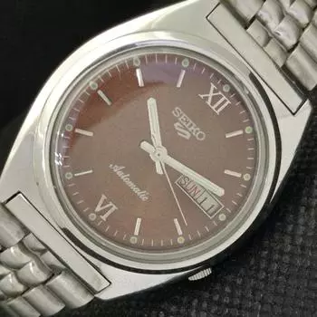Б/У винтажные часы SEIKO 5 AUTOMATIC 7009A JAPAN MENS D/D BROWN 604-a314048-9 SKU604-a314048