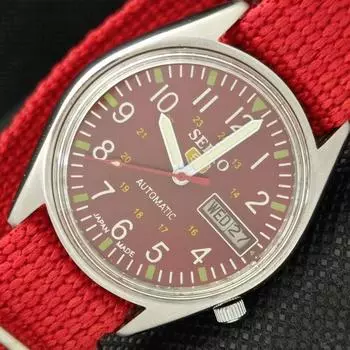 Б/У винтажные часы SEIKO 5 AUTOMATIC 7009A JAPAN MENS D/D RED 621e-a415927-2 SKU621e-a415927