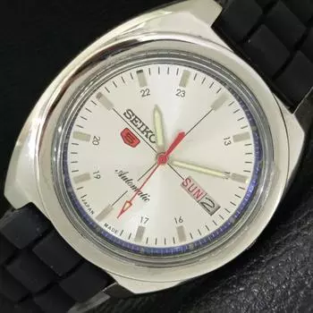 Б/У винтажные мужские часы SEIKO 5 AUTOMATIC 6309A из Японии с серебряным циферблатом a433531-2 R117-a433531
