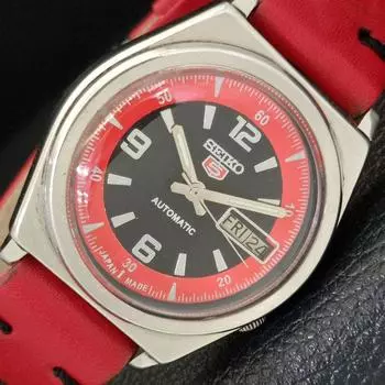 Б/У винтажные мужские часы SEIKO 5 AUTOMATIC 7009A из Японии с черным циферблатом a433427-2 R116-a433427