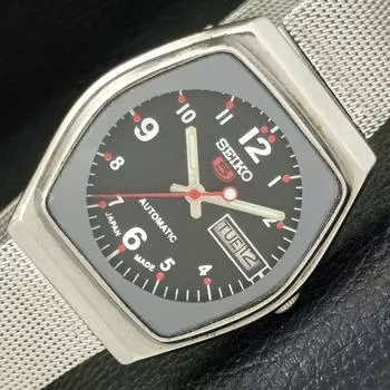 Б/У винтажные мужские часы SEIKO 5 AUTOMATIC 6309A из Японии с черным циферблатом a433613-2 R118-a433613