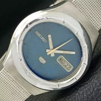 Б/У винтажные мужские часы SEIKO 5 AUTOMATIC 7019A из Японии с оригинальным циферблатом a433935-2 R119-a433935