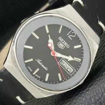 Б/У винтажные мужские часы SEIKO 5 AUTOMATIC 6309A из Японии с черным циферблатом a433844-2 R119-a433844