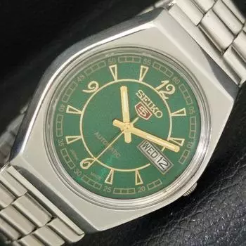 Б/У винтажные мужские часы SEIKO 5 AUTOMATIC 6319A из Японии с зеленым циферблатом a433872-2 R119-a433872