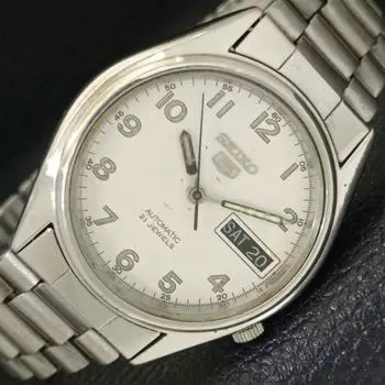 Б/У винтажные мужские часы SEIKO 5 AUTOMATIC 7019A из Японии с оригинальным циферблатом a433469-2 R116-a433469