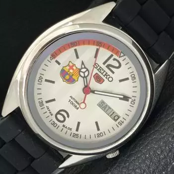 Б/У винтажные мужские часы SEIKO 5 AUTOMATIC 7009A из Японии с серебряным циферблатом a433838-2 R119-a433838