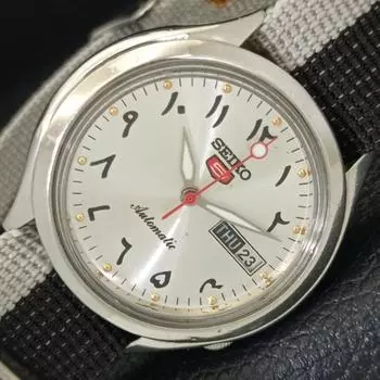 Б/У винтажные мужские часы SEIKO 5 AUTOMATIC 6309A из Японии с серебряным циферблатом a433689-2 R118-a433689