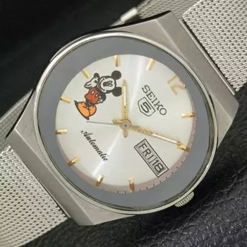 Б/У винтажные мужские часы SEIKO 5 AUTOMATIC 6309A из Японии с серебряным циферблатом a433707-2 R118-a433707