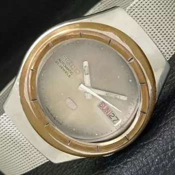 Б/У винтажные мужские часы SEIKO 5 AUTOMATIC 7019A из Японии с оригинальным циферблатом a433663-2 R118-a433663