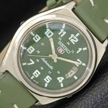 Б/У винтажные мужские часы SEIKO 5 AUTOMATIC 7009A из Японии с зеленым циферблатом a434903-2 R122-a434903