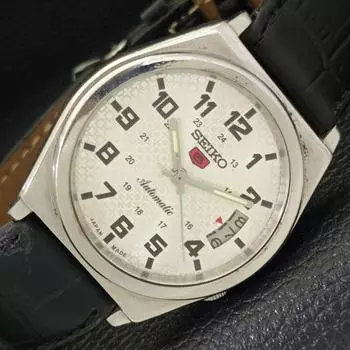 Б/У винтажные мужские часы SEIKO 5 AUTOMATIC 7009A JAPAN с серебряным циферблатом и датой a434916-2 R122-a434916
