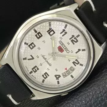 Б/У винтажные мужские часы SEIKO 5 AUTOMATIC 7009A JAPAN с серебряным циферблатом и датой a434920-2 R122-a434920