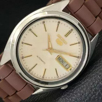 Б/У винтажные мужские часы SEIKO 5 AUTOMATIC 7009A из Японии с оригинальным циферблатом a435035-2 R122-a435035