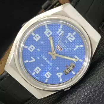 Б/у винтажные мужские часы SEIKO 5 AUTOMATIC JAPAN с синим циферблатом и датой a434928-2 R122-a434928