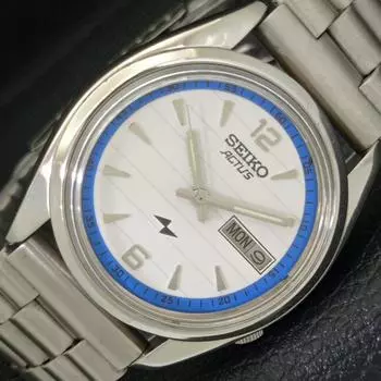 Б/У винтажные мужские часы SEIKO ACTUS AUTOMATIC 7009A из Японии с белым циферблатом a433677-2 R118-a433677