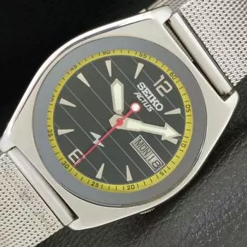 Б/У винтажные мужские часы SEIKO ACTUS AUTOMATIC 7009A из Японии с черным циферблатом a433622-2 R118-a433622