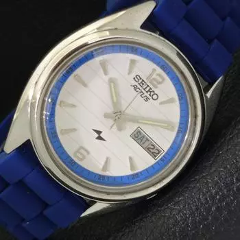 Б/У винтажные мужские часы SEIKO ACTUS AUTOMATIC 7009A из Японии с белым циферблатом a433634-2 R118-a433634
