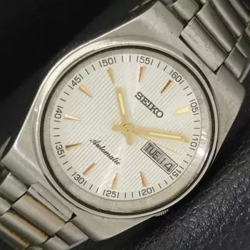 Б/У винтажные мужские часы SEIKO AUTOMATIC 7009A из Японии с серебристым циферблатом a433451-2 R116-a433451