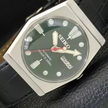 Б/У винтажные мужские часы SEIKO AUTOMATIC 6309A из Японии с зеленым циферблатом a433676-2 R118-a433676