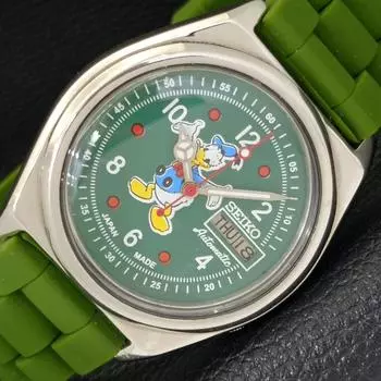 Б/У винтажные мужские часы SEIKO AUTOMATIC 7009A из Японии с зеленым циферблатом и рисунком a433907-2 R119-a433907