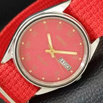 Б/У винтажные мужские часы SEIKO AUTOMATIC 6309A из Японии с красным циферблатом a433866-2 R119-a433866