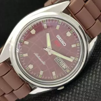 Б/У винтажные мужские часы SEIKO AUTOMATIC 7009A JAPAN MENS DAY/DATE RED 598-a313155-9 SKU598-a313155