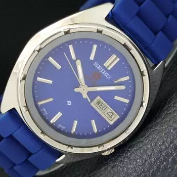 Б/У винтажные мужские часы SEIKO EXPO 70 AUTOMATIC 7009A из Японии с синим циферблатом a433856-2 R119-a433856