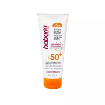 Babaria Солнцезащитный крем для лица и шеи против пятен и морщин Spf50 75 мл