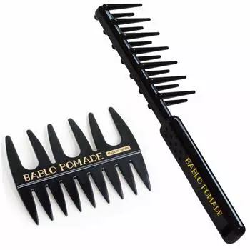 Babro Pomade Mesh Comb Gel Curly Comb Set Comb Styling (черный) & Мужской