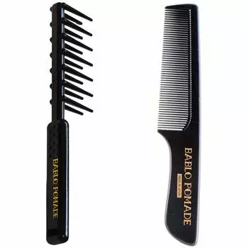 Babro Pomade Original Comb Gel Curly Comb Set Hair Coarse Pomade BARBER Barber (черный) & Мужская расческа, укладка, расческа,