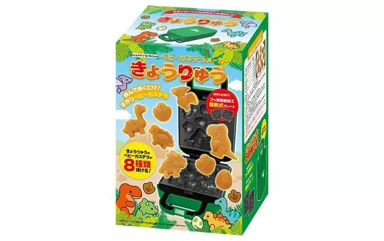 Baby Castella Maker Dinosaur Baby Castella Maker Dinosaur Baby Castella Домашняя техника для приготовления пищи Zoo Plus Baby Castella Пекарская машина Animal зелёный