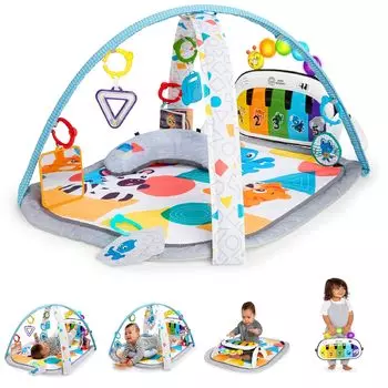 Baby Einstein Baby Einstein 4 in 1 Kickin Tunes Gym [0 months and up] Music Light Educational Toy Musical Instrument Indoor Play Equipment Newborn