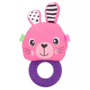 Baby Handbell Teether Toy Sensory Development Rattle Teether Toy for 0 to 1 Year Old Newborn Infant