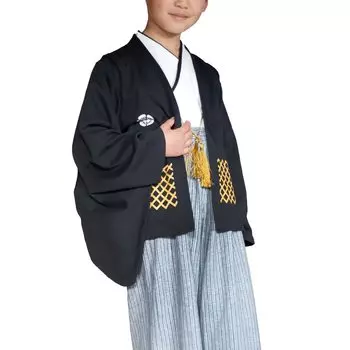 Baby Kids Clothing Hakama Style Boys Formal 3 Piece Set Black 100cm 1064110607BK100 Children s